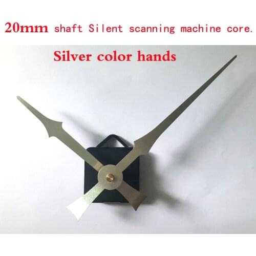 1 set Household accessories Scan the mute Quartz Clock Movement Kit Spindle Mechanism 20mm shaft JX042