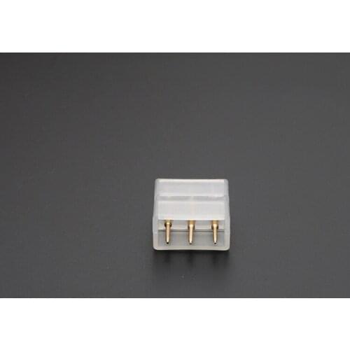 100pcs LED2835/5730 3Pins Intermediate Joint Dimmer Bi-color Light 3-wire With Butt Pin Connector