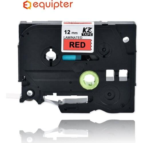 12mm Black on red Tze431 Laminated Label Tape Compatible Brother p-touch label printers Tze-431 Tze 431 tz431 tz-431 tze tapes