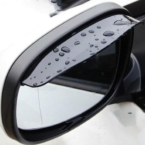 2Pcs PVC Car Rear View Mirror Waterproof Universal Rain Sun Protective Covers View Mirror Rain Cover Rainproof Car Accessories