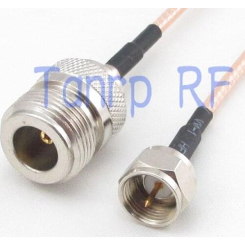 20inch N female jack to F male RF adapter connector 50CM Pigtail coaxial jumper cable RG316 extension cord