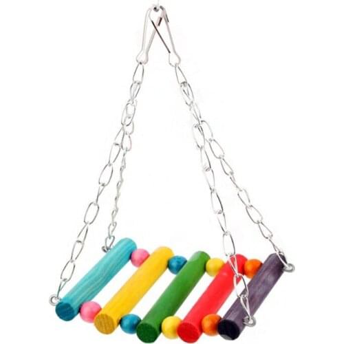 3Pcs Parrot Cage Toy Squirrel Hamster Squirrel Hammock Bird Nest Swing Ladder N58A