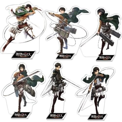 Anime Attack on Titan Acrylic Stand Figure Eren Ackerman Creativity Desktop Standing Plate Decoration Model Toy