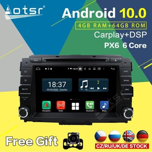 Android 10.0 64GB Screen Car GPS Navigation for Kia Carnival Car Radio Tape Recorder DVD Muiltimedia Player Stereo 4G LTE Audio