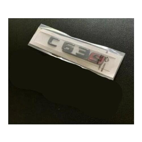 Gloss Black C63s Trunk Letters Emblem Emblems Badge for Mercedes Benz C63 S