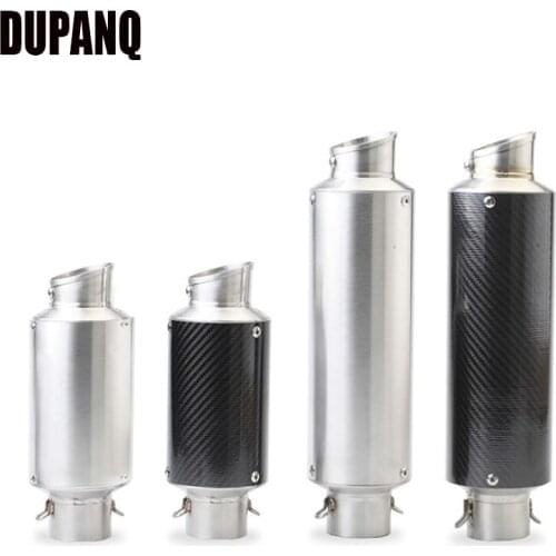 DUPANQ Motorcycle Scooter ATV Exhaust Muffler Pipe Escape Moto for PCX125 R6 CBR250 CB400 YZF FZ400 Z750 NINJA TMAX530