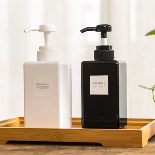 100ml Shower Shampoo Lotion Empty Refillable Pump Dispenser Bottle Body Lotion Shower Gel Lotion Jars Empty Squeeze Bottle #WT