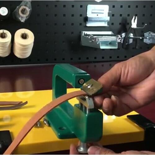 Leathercraft Tools Aluminum Leather Splitter Tool Manual Leather Paring Device Leather Skiver Peeler with Blades Max 30mm