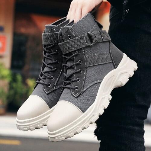 Men Shoes Winter New Martin Boots Mens Top Boots Fashion High Botas Chaussure Homme