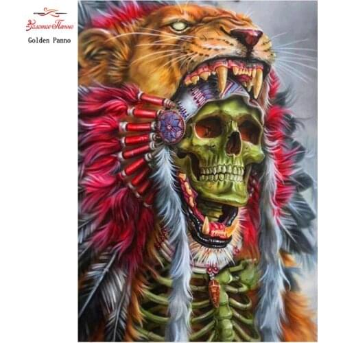 Full square 5D DIY diamond painting Tiger diamond embroidery full display cross stitch diamond mosaic decoration