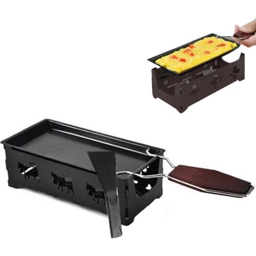 Portable Mini Swiss Cheese Oven Utility Gadgets Non-stick Butter Cheese Baking Pan For Home Kitchen BBQ Grills