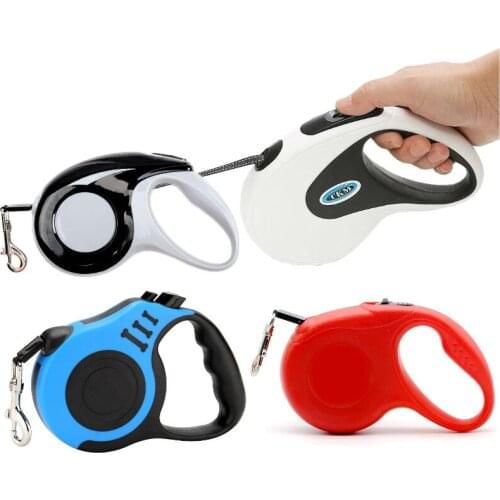 3m 5m Strong Pet Leash For Large Dogs Durable Nylon Retractable Pet Walking Leash Leads Automatic Extending Dog Leash Rope