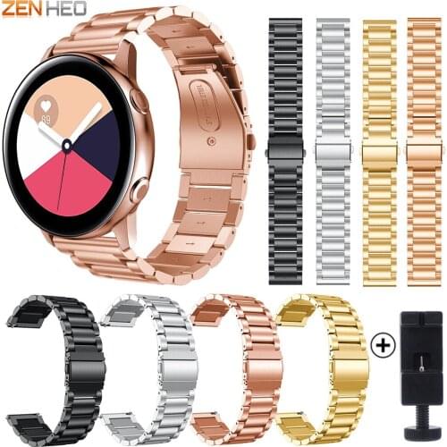 20mm Stainless Steel Watchband For Samsung Galaxy Active/Galaxy Watch 42mm/Gear S2 Classic SM-R732 Watch Strap
