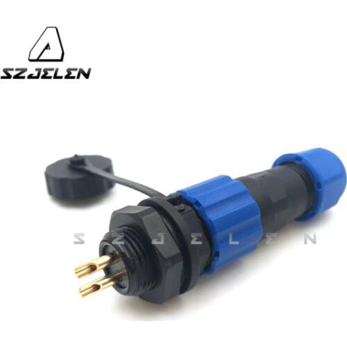 SD13TP-ZM , Waterproof connectors 2 pin, wire to wire connector,circular connectors, Device power plug socket