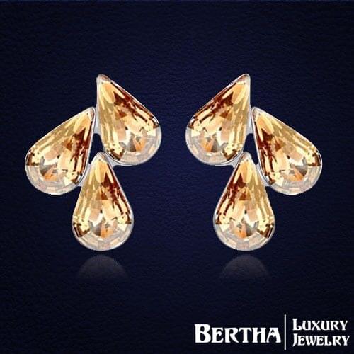 New Brand Earrings For Women Crystals from Swarovski Earings Fashion Jewelry Brincos Bijuterias Valentine Gift