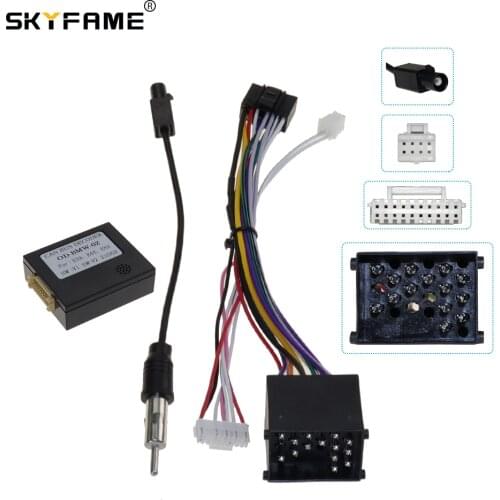 SKYFAME Car Wiring Cable Adapter Canbus For BMW E46 E39 E53 Power Wiring Harness with canbus box