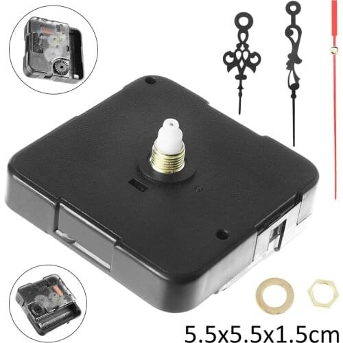 DIY Clocks Parts Quartz Clock Movement Mechanism Repair Parts Black DIY Kit Accesssories 55*55*15mm