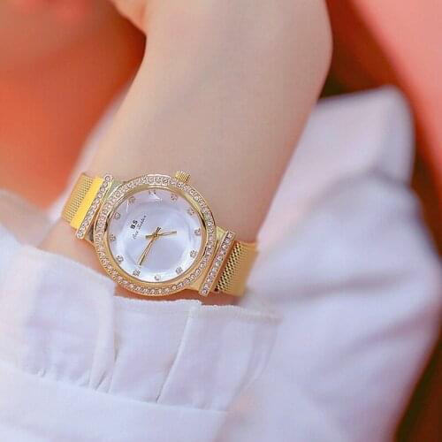 Women Watches Simple Design Magnetic Buckle Elegant Dress Quartz Watches Ladies Rhinestone Wristwatch Relogios Femininos ZEK113