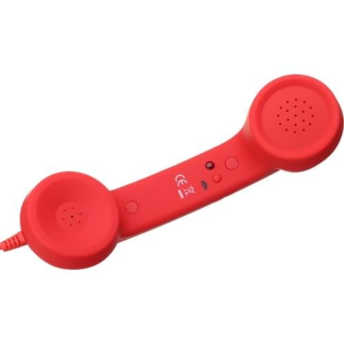 3.5mm Wired Earphone Retro Classic Telephone Cell Phone Handset Phone Call Receiver For Android IOS Phone