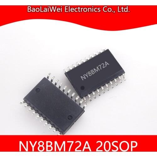 5pcs NY8BM72A NY8B NY8BM 20SOP chip Electronics Electronic Components Integrated Circuits 18 I/O 13-ch ADC 8-bit MTP-Based MCU