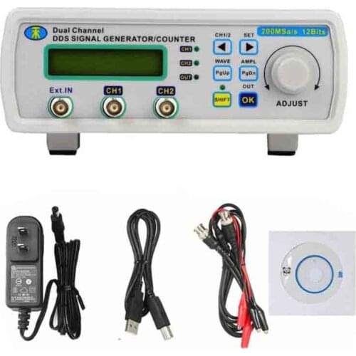 MHS5200A 6MHz 25MHz Digital DDS Dual-channel Function Signal Generator Sine Wave Arbitrary Waveform Generator Frequency Counter