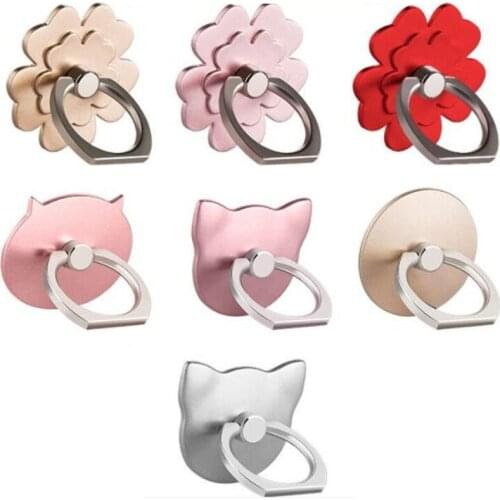 360 Degree Flower Pig Finger Ring Smartphone Stand Holder Mobile Phone Holder Stand For iPhone iPad Xiaomi Huawei All Phone