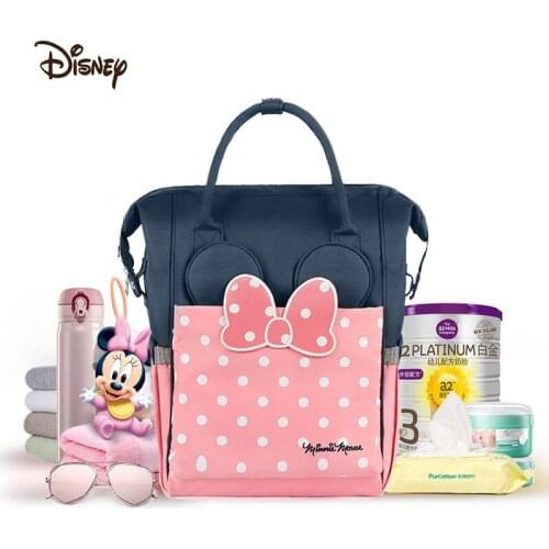 Disney Hot sale Waterproof Diaper Bags Large Capacity Maternity Nappy Bag Baby Insulation Bags infant nursing Stroller Handbag