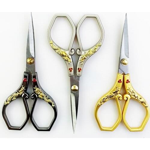 European Style Scissors Handicraft Embroidery Fabric Cross Stitch Retro Classic Vintage Antique Craft Sewing Tailor Scissors