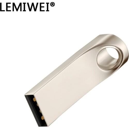 Metal USB Flash Drive 64GB 32GB 16GB 8GB Memory Stick USB 2.0 Pendrive Storage Disk U Disk With Lanyard For Computer