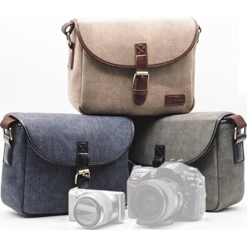 Canvas Shoulder Bags Hand Bags for Photography DSLR SLR Cameras Lens Accessories
