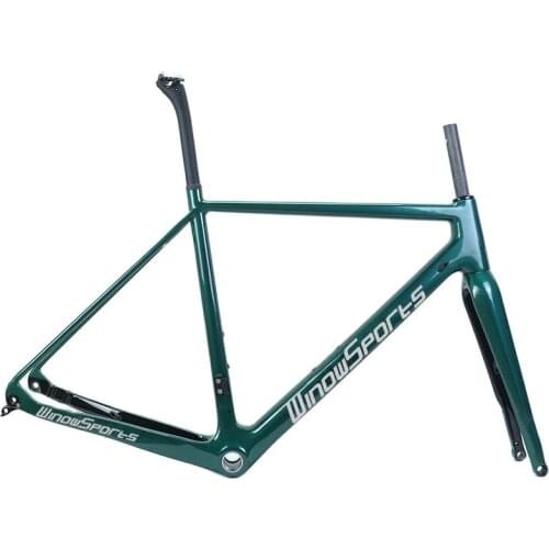 The Chinese carbon gravel bike road Disc brake 700C quality carbon fiber gravel bicycle frameset with 27.2mm seatpost