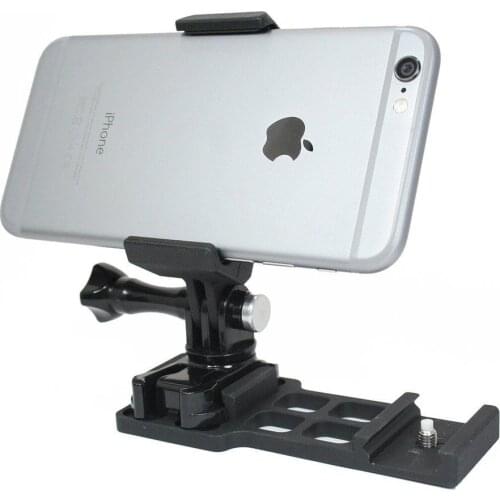 Cantilever Picatinny Rail Mount + Locking Smartphone Mount for Video Recording