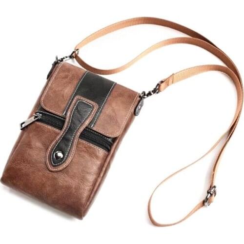 Holster Man Shoulder Belt Clip Mobile Phone Leather Case For Xiaomi Mi A1 (5X), Mi Note 3/Mi Note 2/Mi 5X,Redmi Note 5A Prime