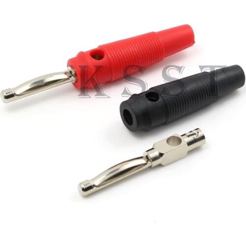 BP416 Multiple-spring wire Shatter-proof 4mm stackable Solderless in line banana bunch Plug self-assembly test leads connector