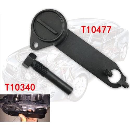 2 PCS T10477 Engine Tool Set Engine Timing Tools For New Je-tta/San-tana/Gr-an Lav-ida/Go-lf 7
