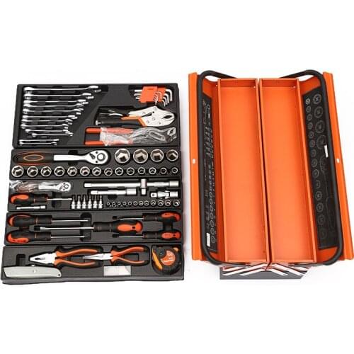 85 Pieces of Auto Repair Tool Set, Hardware Tool Manual Machine Repair Set, Ratchet Wrench Set