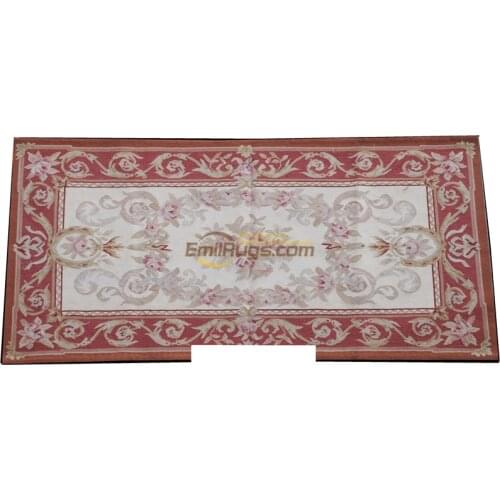 Handmade New Listing Square Rug Aubusson Carpet Natural Sheep Wool
