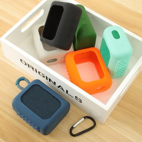 Portable Silicone Case Protective Cover Shell Anti-fall Speaker Case for-JBL GO 3 GO3 Bluetooth Speaker Accessories