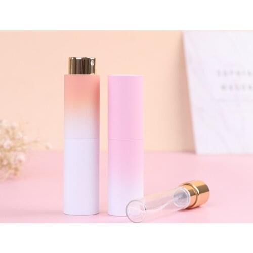 8ml Mini Perfume Spray Bottle Gradient Color Portable Refillable Liquid Empty Bottle Packing Atomizer Cosmetic bottle