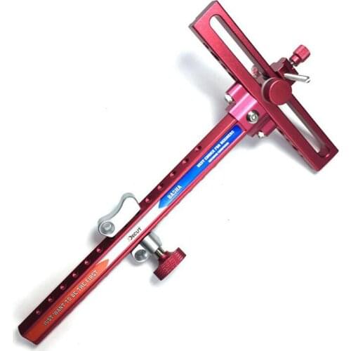 Archery Recurve Bow Sight BASHA Long Arm Fine-tuning Sighting Sight Aluminum Bow Accessory Shooting