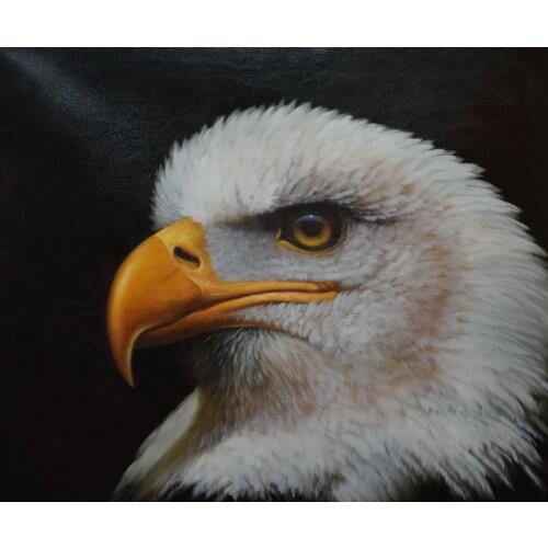 Hand-painted Modern Abstract Thick Oil Canvas Oil Painting Colorful Owl Animal Oil Painting Wall Art Picture for Living Room