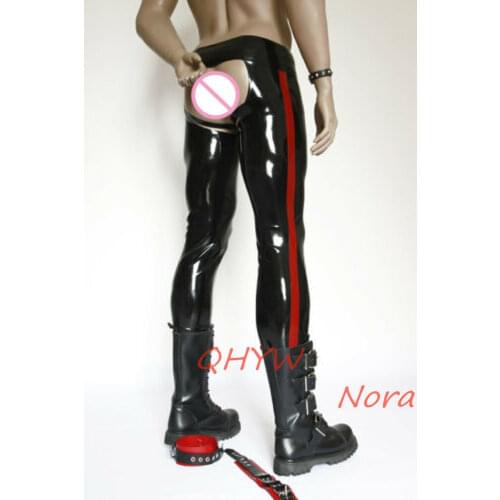 Sexy Latex Man Pants with Briefs Handmade Men Trousers Kakegurui Cosplay Costume