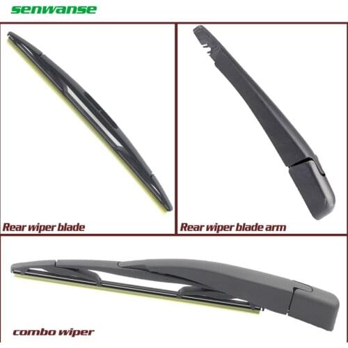Senwanse Rear Wiper Bade and Arm for Chevrolet Aveo 2011-2019 back windshield windscreen wiper