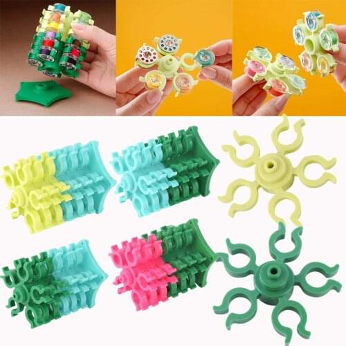 Sewing Thread Bobbin Clip Embroidery Bobbins Tower Storage for SEWING bobbin stand Buddies plastic case bobbins holder clamp