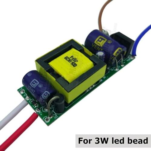 1-36pcs 3W AC85-277V LED PCB Driver 600mA Constant Current Lighting Transformers Power Supply for 3w high power chip bead