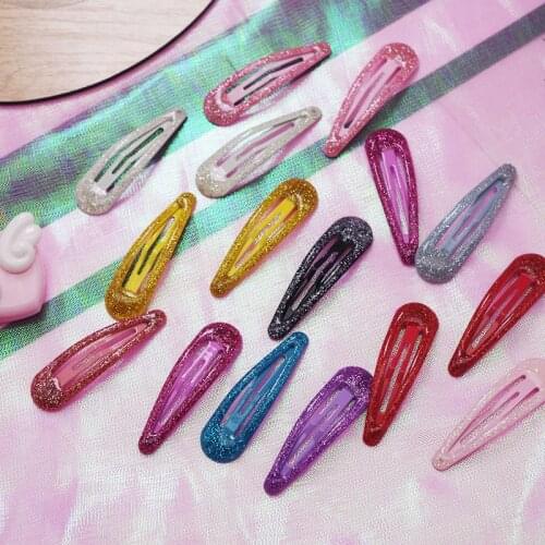 1 Pcs Simple Glitter Snap Hair Clip Baby BB Clips Lovely Girls Headwear Hairpins Kids Children Headwear Hair Accessories