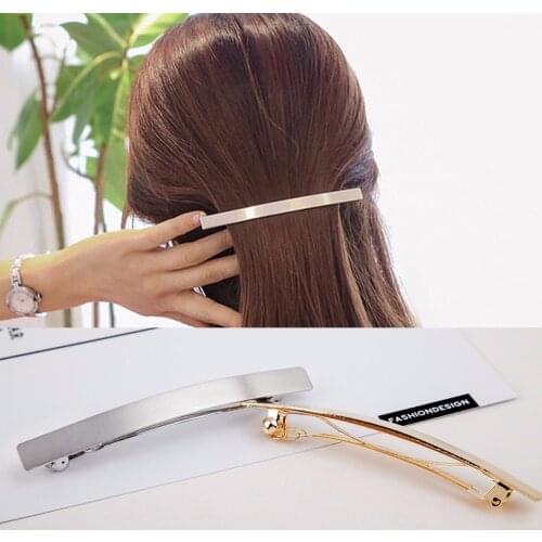 Golden Silver Plain Metal Slide Bobby pins at lead free and nickle free,metal hair barrettes clips Accessories