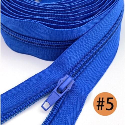 5# 10 meters Zipper by the Yard with 20pcs Auto-lock Sliders Pull For DIY Sewing Garment,Clothes,Jackets Accessories