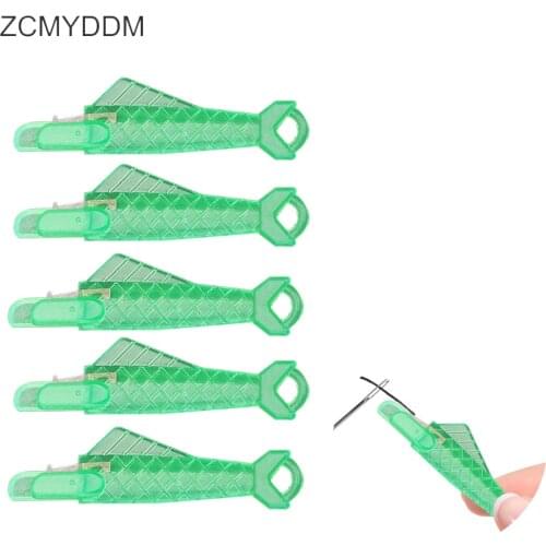 ZCMYDDM Creative Fish Needle Threader Automatic Sewing Machine Stitch Insertion Tool for Home Hand Machine DIY Sewing Supplies