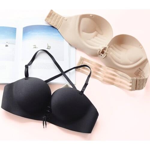 Mozhini super Push Up Bra Women Seamless Lingerie bra Underwear lady Palm Massage Bra